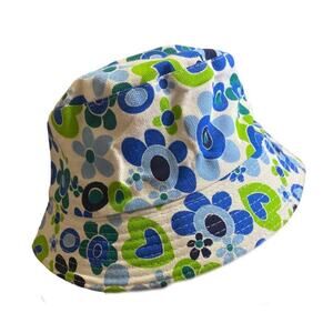 NWOT Children's Unisex Blue Floral Bucket Hat